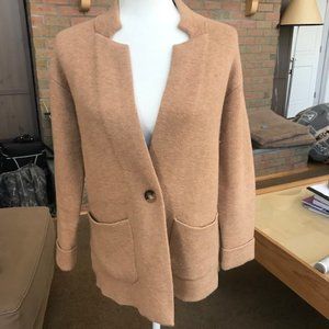 Talbots Camel Sweater Jacket